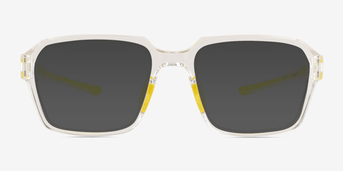 Phys Clear Yellow PlasticEyeglass Frames from EyeBuyDirect, with Tinted Lenses