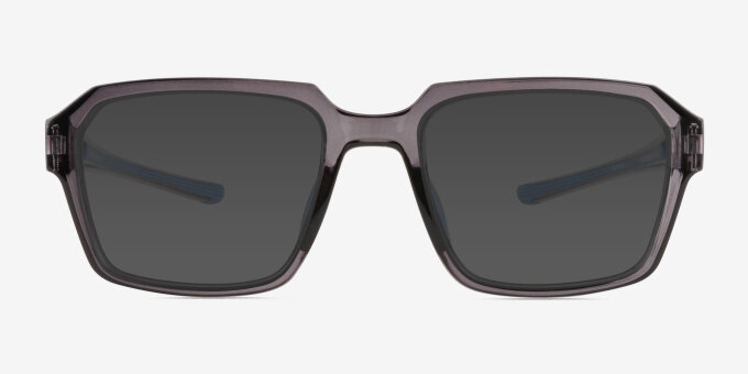 Phys Clear Gray PlasticEyeglass Frames from EyeBuyDirect, with Tinted Lenses