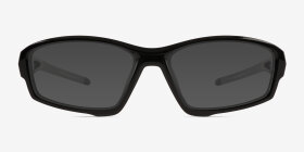 Matter Noir Plastique Montures de lunettes de vue d'EyeBuyDirect, with Tinted Lenses