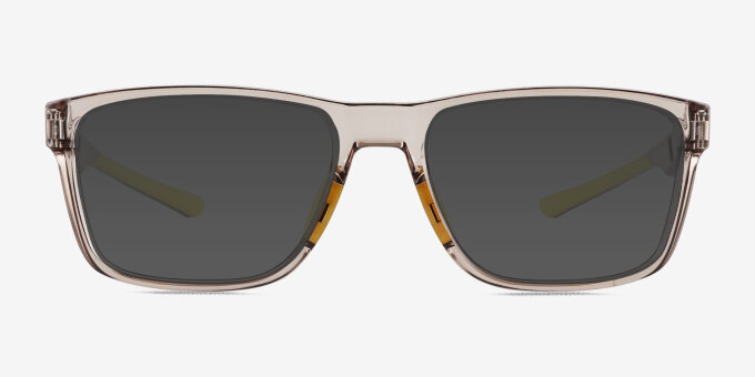 Dual Clear Gray PlasticEyeglass Frames from EyeBuyDirect, with Tinted Lenses