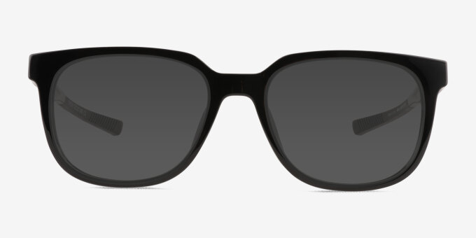 Oxygen Black PlasticEyeglass Frames from EyeBuyDirect, with Tinted Lenses