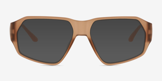 Chase Matte Brown Alternative MaterialsEyeglass Frames from EyeBuyDirect, with Tinted Lenses