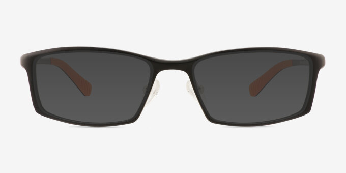 Landon Matte Black Aluminium AlloyEyeglass Frames from EyeBuyDirect, with Tinted Lenses