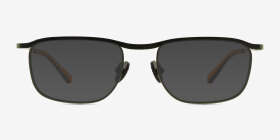 Rampage Vert Mat Métal Montures de lunettes de vue d'EyeBuyDirect, with Tinted Lenses