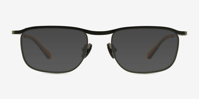 Rampage Matte Green MetalEyeglass Frames from EyeBuyDirect, with Tinted Lenses
