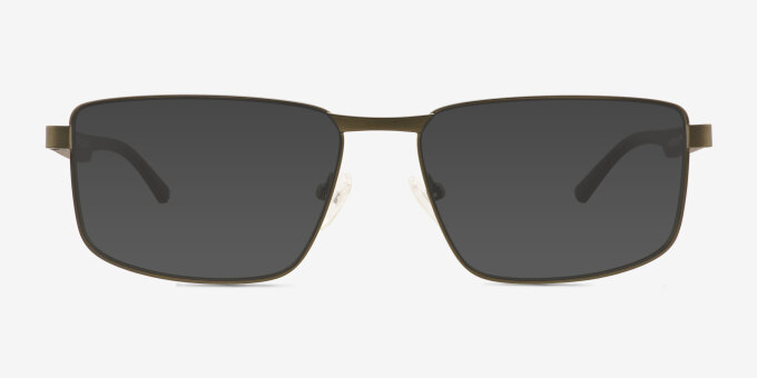 Titan Green MetalEyeglass Frames from EyeBuyDirect, with Tinted Lenses
