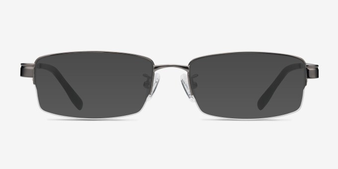 Emerge Gunmetal TitaniumEyeglass Frames from EyeBuyDirect, with Tinted Lenses