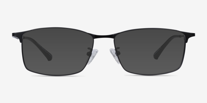 Constant Black TitaniumEyeglass Frames from EyeBuyDirect, with Tinted Lenses
