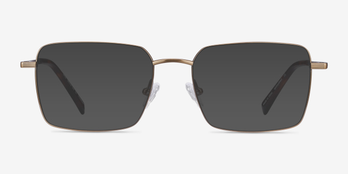 Apex Bronze TitaniumEyeglass Frames from EyeBuyDirect, with Tinted Lenses