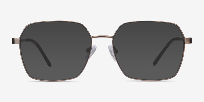 East Bronze TitaniumEyeglass Frames from EyeBuyDirect, with Tinted Lenses