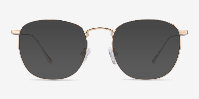 Arbor Gold TitaniumEyeglass Frames from EyeBuyDirect, with Tinted Lenses