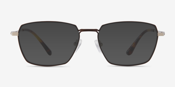 Eren Bronze Gold TitaniumEyeglass Frames from EyeBuyDirect, with Tinted Lenses