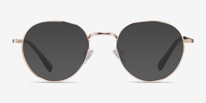 Antone Gold TitaniumEyeglass Frames from EyeBuyDirect, with Tinted Lenses
