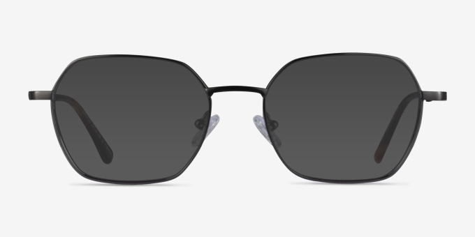Kingston Gunmetal TitaniumEyeglass Frames from EyeBuyDirect, with Tinted Lenses