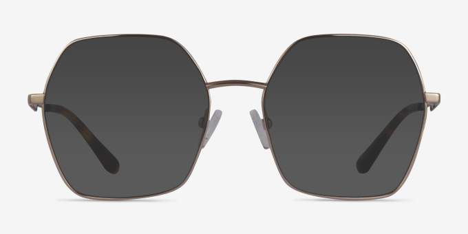 Elixir Gold TitaniumEyeglass Frames from EyeBuyDirect, with Tinted Lenses