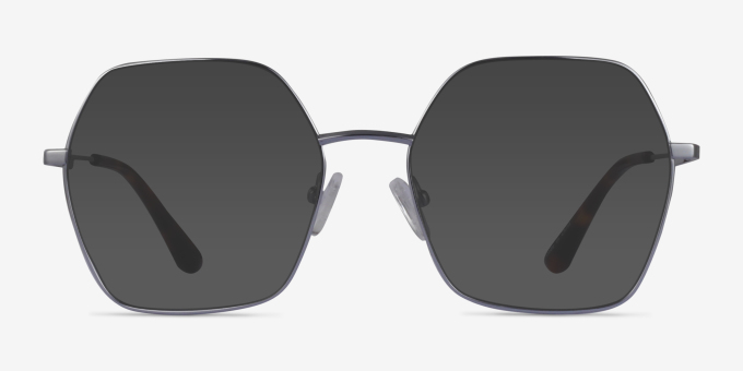 Elixir Silver TitaniumEyeglass Frames from EyeBuyDirect, with Tinted Lenses