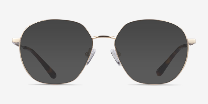 Diana Gold TitaniumEyeglass Frames from EyeBuyDirect, with Tinted Lenses