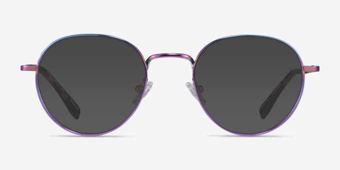 Antone Rainbow TitaniumEyeglass Frames from EyeBuyDirect, with Tinted Lenses