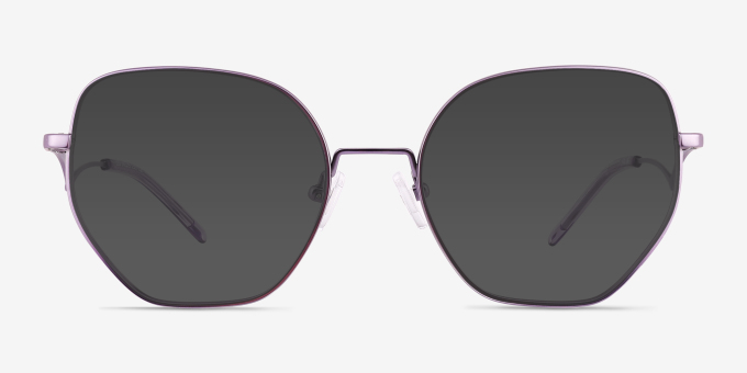 Leo Semi Lavender TitaniumEyeglass Frames from EyeBuyDirect, with Tinted Lenses