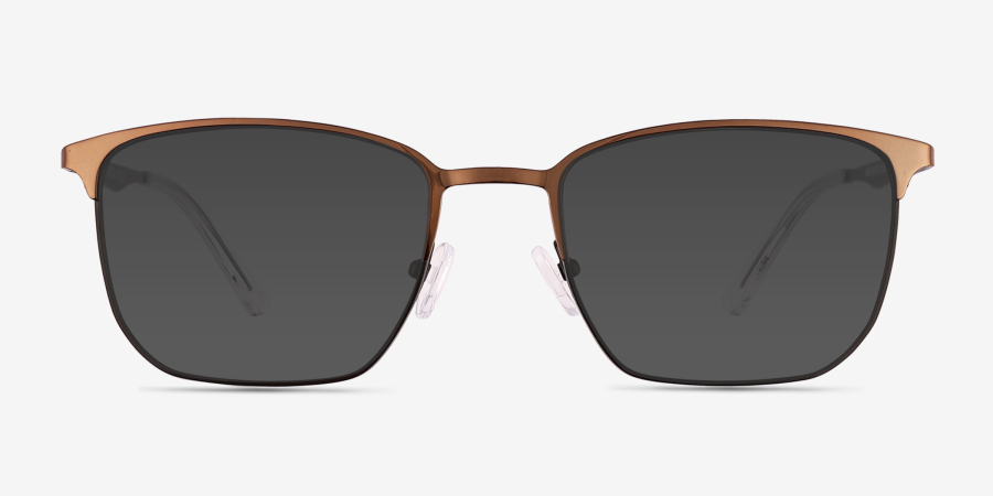 Notus Rectangle Shiny Copper Glasses for Men | Eyebuydirect