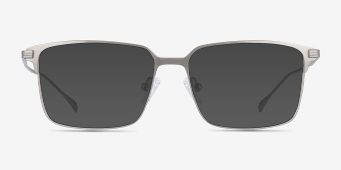 Nano Silver TitaniumEyeglass Frames from EyeBuyDirect, with Tinted Lenses