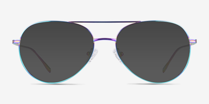 Vivo Multicolor TitaniumEyeglass Frames from EyeBuyDirect, with Tinted Lenses
