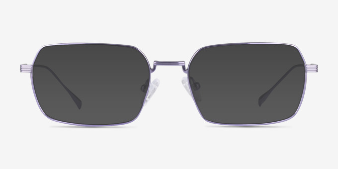 Nexo Purple TitaniumEyeglass Frames from EyeBuyDirect, with Tinted Lenses