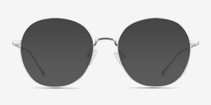Zero Argenté TitaniumMontures de lunettes de vue d'EyeBuyDirect, Avec des Verres Teintés