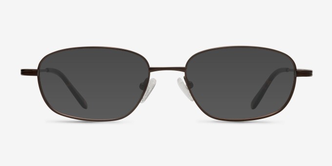 Setup Coffee TitaniumEyeglass Frames from EyeBuyDirect, with Tinted Lenses