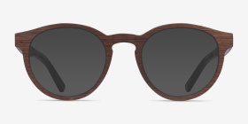 Jungle Boisée Wood-texture Montures de lunettes de vue d'EyeBuyDirect, with Tinted Lenses