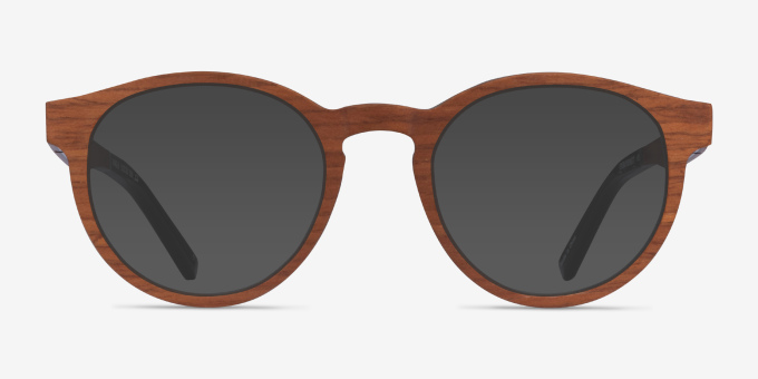 Jungle Light Wood Mixed WoodEyeglass Frames from EyeBuyDirect, with Tinted Lenses
