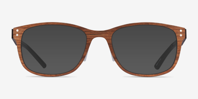 Earth Light Wood Mixed WoodEyeglass Frames from EyeBuyDirect, with Tinted Lenses