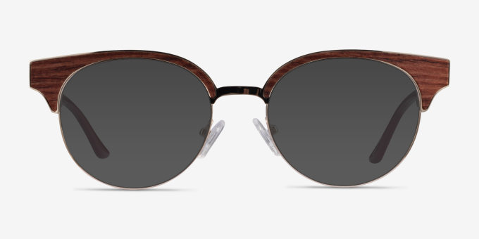 Wilderness Gold Burgundy AcetateEyeglass Frames from EyeBuyDirect, with Tinted Lenses