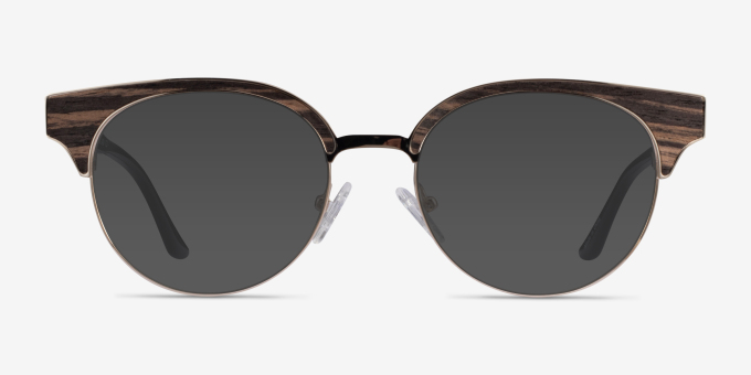 Wilderness Gold Black AcetateEyeglass Frames from EyeBuyDirect, with Tinted Lenses