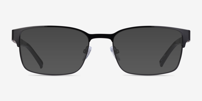Monsoon Black MetalEyeglass Frames from EyeBuyDirect, with Tinted Lenses