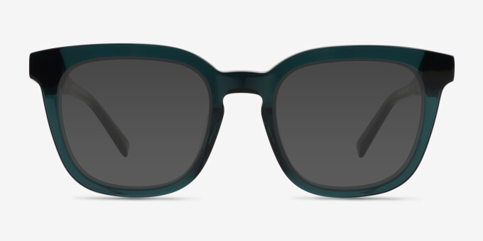 Coniferous Green AcetateEyeglass Frames from EyeBuyDirect, with Tinted Lenses