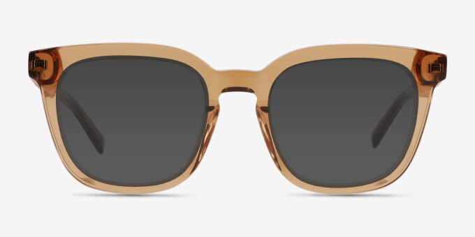 Coniferous Brown AcetateEyeglass Frames from EyeBuyDirect, with Tinted Lenses