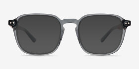 Larch Gris Acétate Montures de lunettes de vue d'EyeBuyDirect, with Tinted Lenses