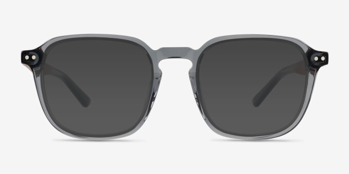 Larch Gray AcetateEyeglass Frames from EyeBuyDirect, with Tinted Lenses