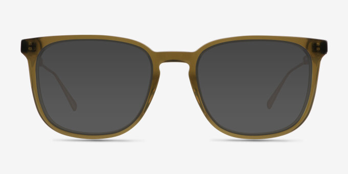 Lumber Olive Green AcetateEyeglass Frames from EyeBuyDirect, with Tinted Lenses