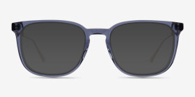 Lumber Bleu Acétate Montures de lunettes de vue d'EyeBuyDirect, with Tinted Lenses