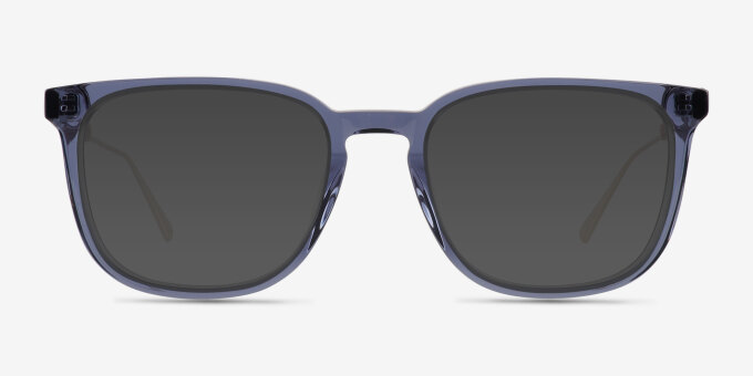 Lumber Blue AcetateEyeglass Frames from EyeBuyDirect, with Tinted Lenses