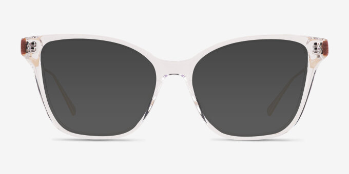 Grain Clear AcetateEyeglass Frames from EyeBuyDirect, with Tinted Lenses