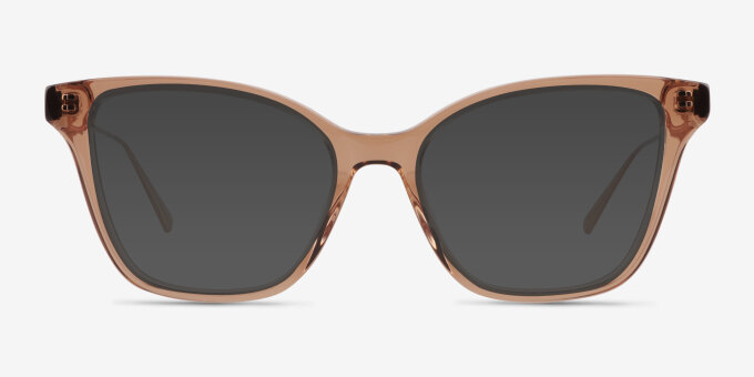 Grain Brun AcétateMontures de lunettes de vue d'EyeBuyDirect, Avec des Verres Teintés